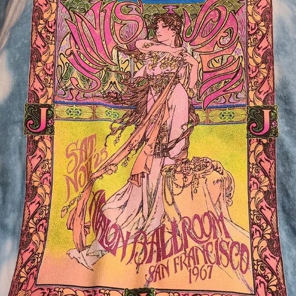 Janis Joplin Blue Tie Dye Tank - Picture 3 of 3